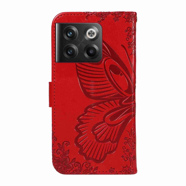 For OnePlus 10T / Ace Pro 5G Swallowtail Butterfly Embossed Leather Phone Case