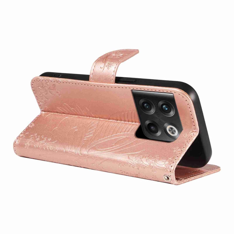 For OnePlus 10T / Ace Pro 5G Swallowtail Butterfly Embossed Leather Phone Case
