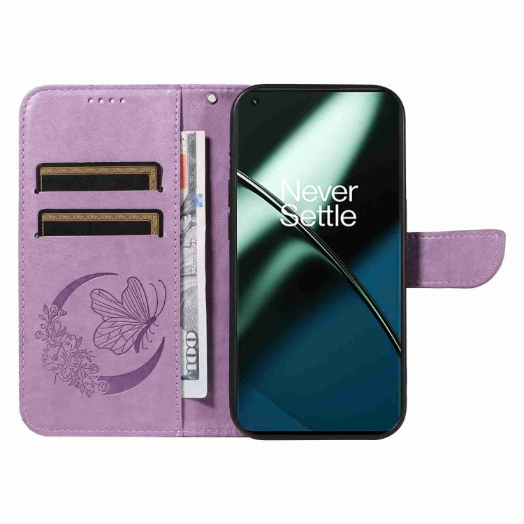 For OnePlus 11 5G Swallowtail Butterfly Embossed Leather Phone Case