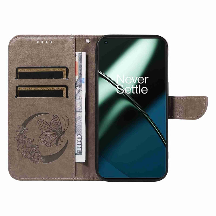 For OnePlus 11 5G Swallowtail Butterfly Embossed Leather Phone Case