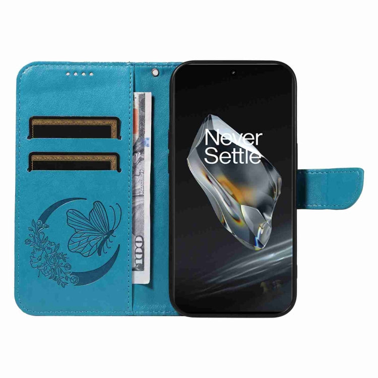 For OnePlus 12 Swallowtail Butterfly Embossed Leather Phone Case