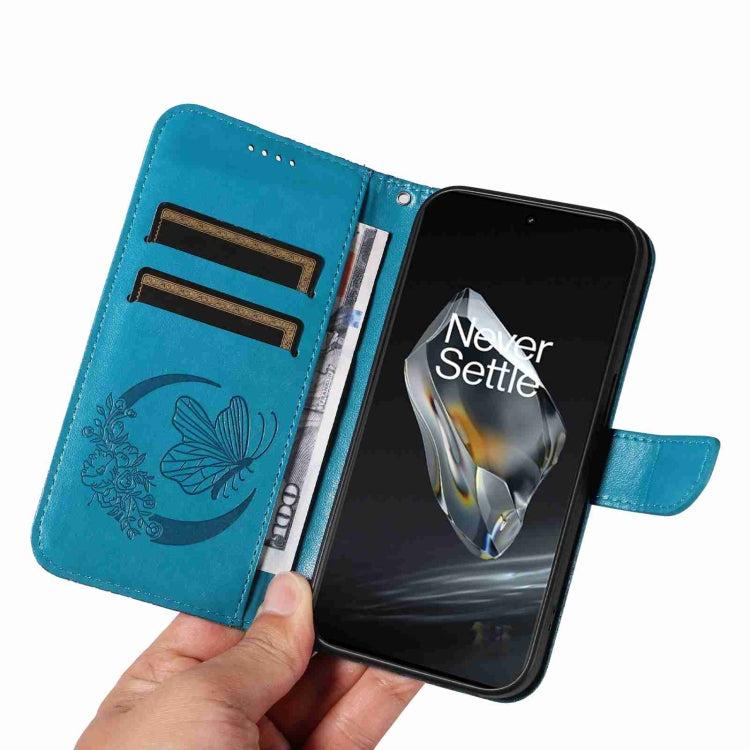 For OnePlus 12 Swallowtail Butterfly Embossed Leather Phone Case