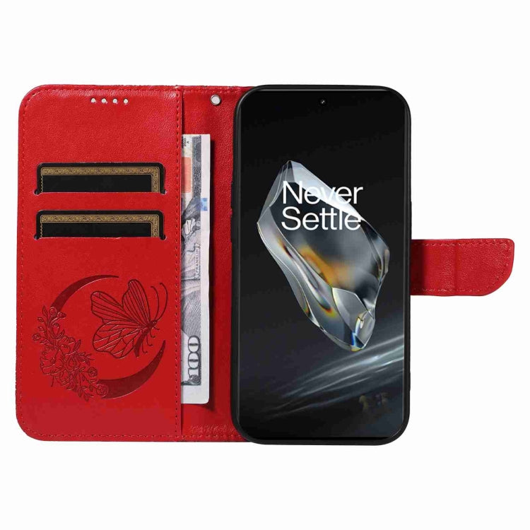 For OnePlus 12 Swallowtail Butterfly Embossed Leather Phone Case