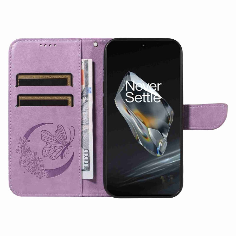 For OnePlus 12 Swallowtail Butterfly Embossed Leather Phone Case