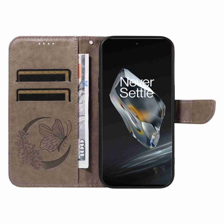 For OnePlus 12 Swallowtail Butterfly Embossed Leather Phone Case