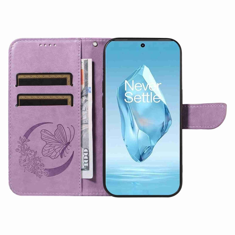 For OnePlus 12R Swallowtail Butterfly Embossed Leather Phone Case