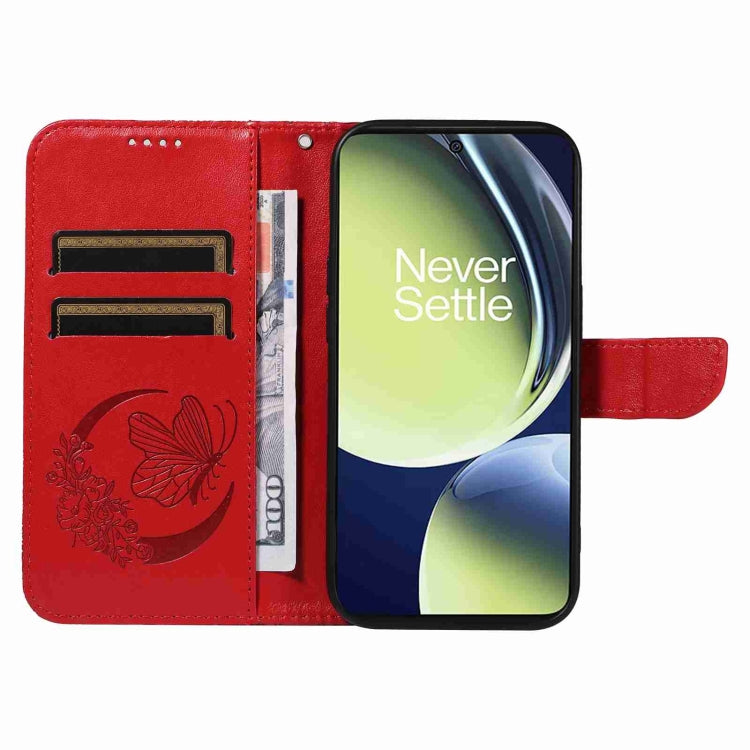 For OnePlus Nord CE 3 Lite Swallowtail Butterfly Embossed Leather Phone Case