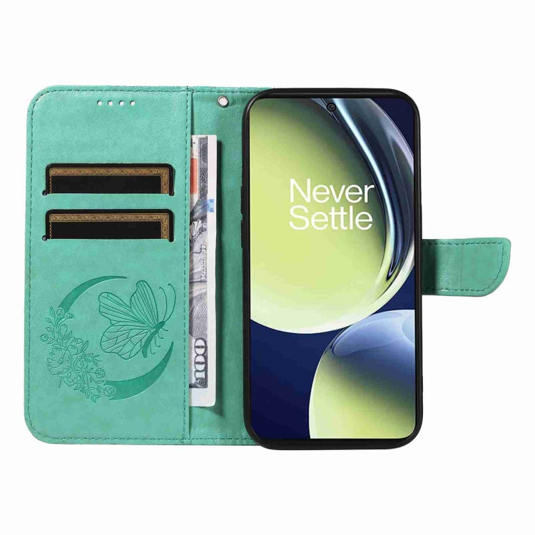 For OnePlus Nord CE 3 Lite Swallowtail Butterfly Embossed Leather Phone Case