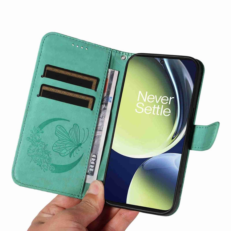 For OnePlus Nord CE 3 Lite Swallowtail Butterfly Embossed Leather Phone Case