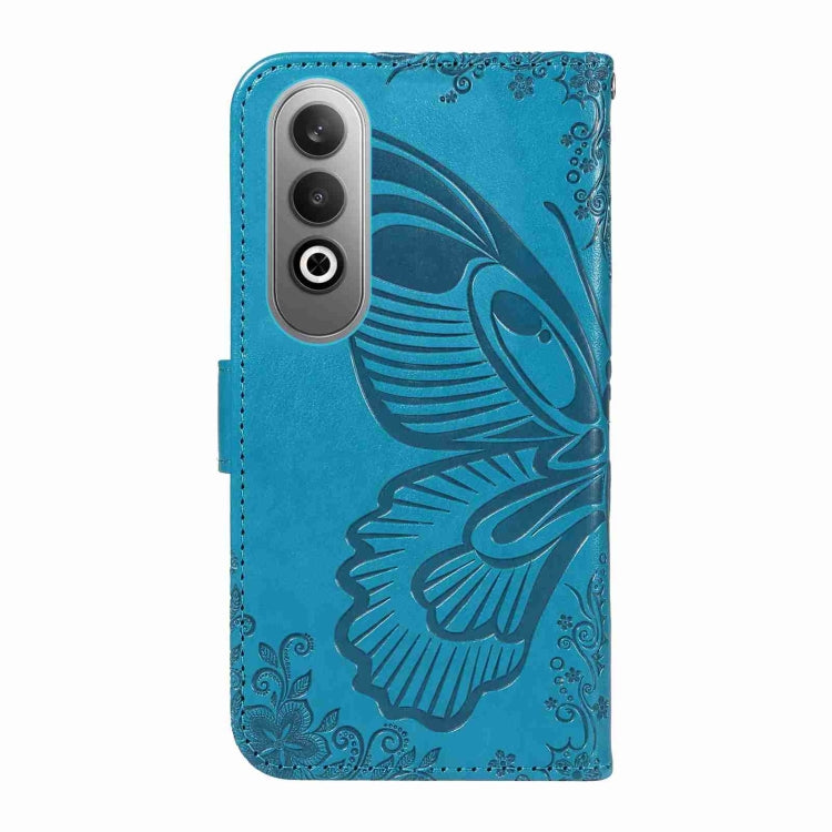 For OnePlus Nord CE4 Swallowtail Butterfly Embossed Leather Phone Case