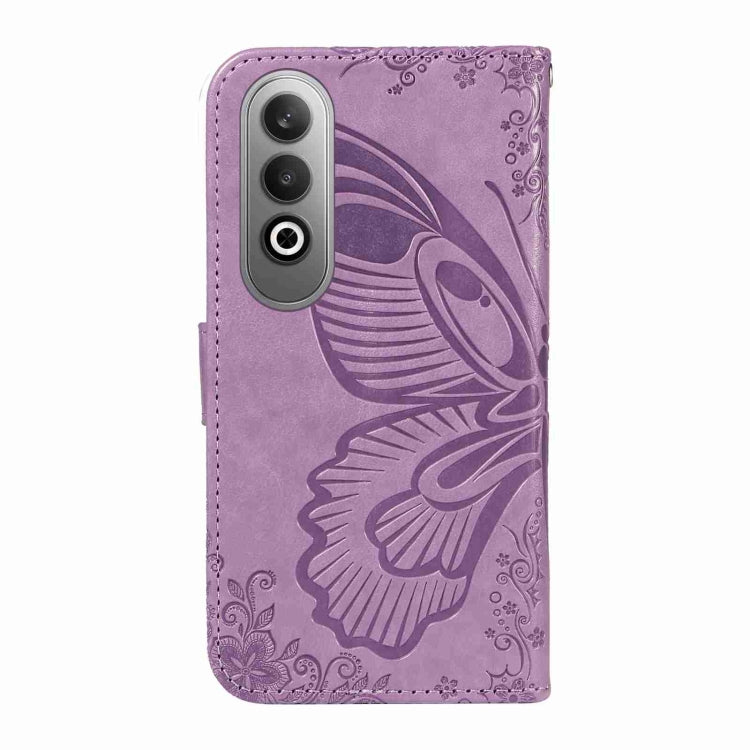 For OnePlus Nord CE4 Swallowtail Butterfly Embossed Leather Phone Case