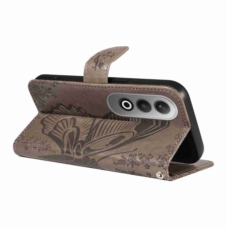 For OnePlus Nord CE4 Swallowtail Butterfly Embossed Leather Phone Case