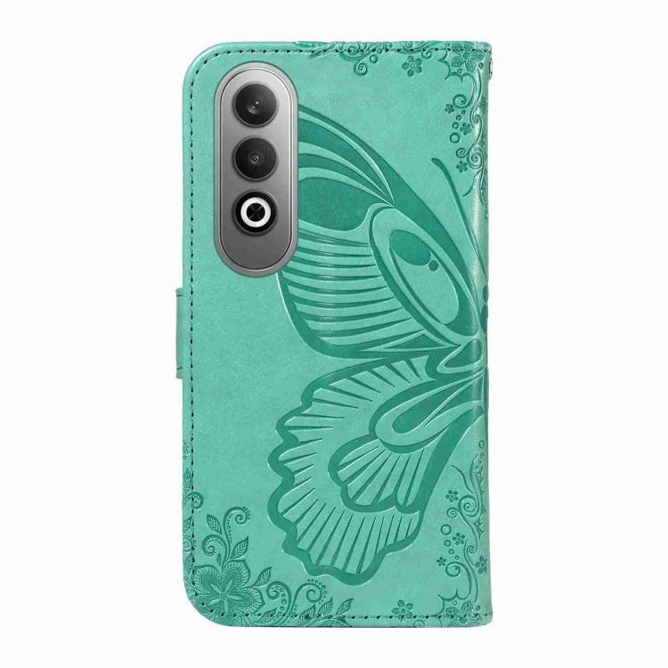 For OnePlus Nord CE4 Swallowtail Butterfly Embossed Leather Phone Case
