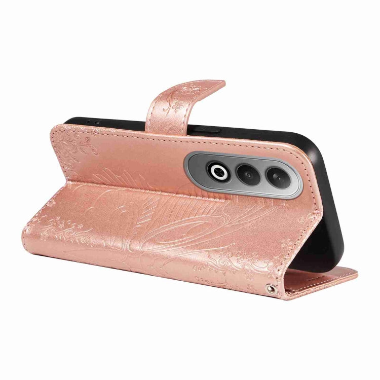 For OnePlus Nord CE4 Swallowtail Butterfly Embossed Leather Phone Case