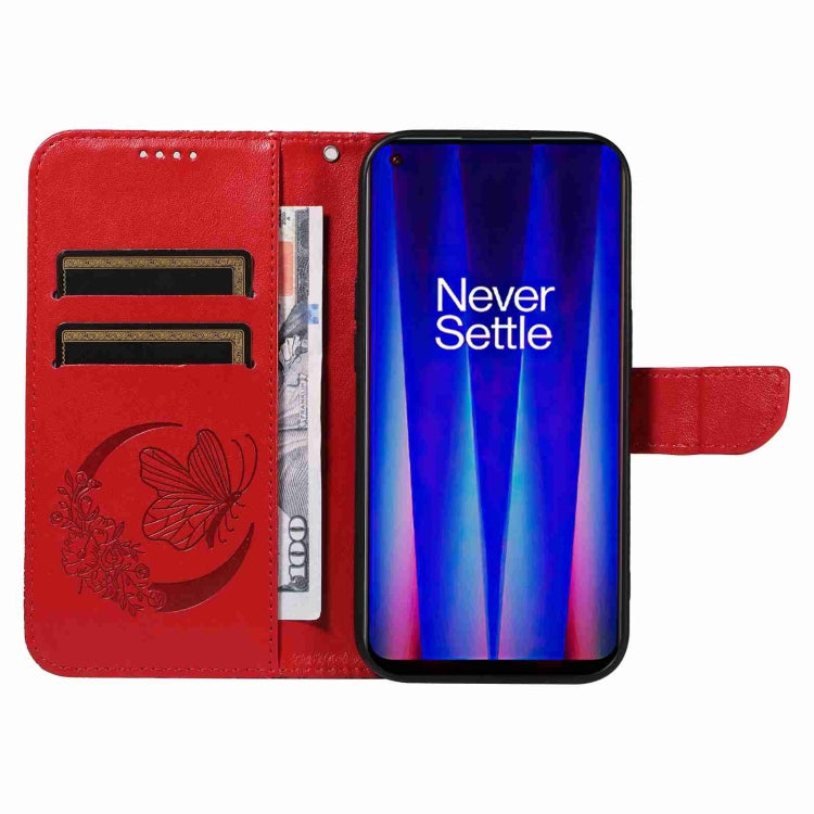 For OnePlus Nord CE 2 5G Swallowtail Butterfly Embossed Leather Phone Case
