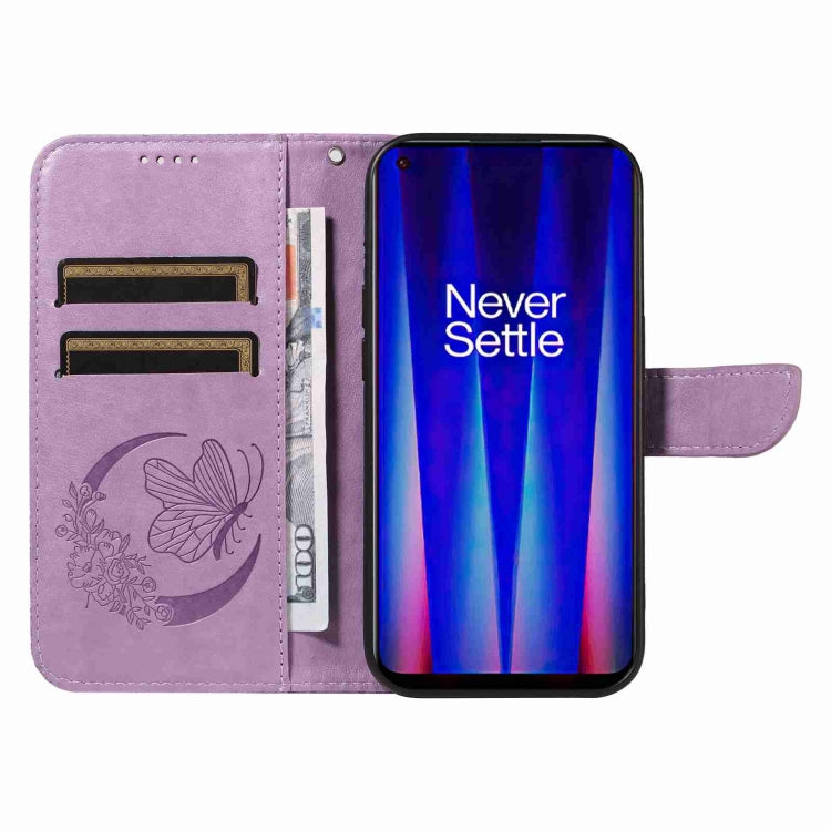 For OnePlus Nord CE 2 5G Swallowtail Butterfly Embossed Leather Phone Case