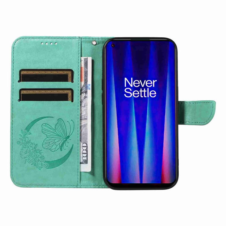 For OnePlus Nord CE 2 5G Swallowtail Butterfly Embossed Leather Phone Case