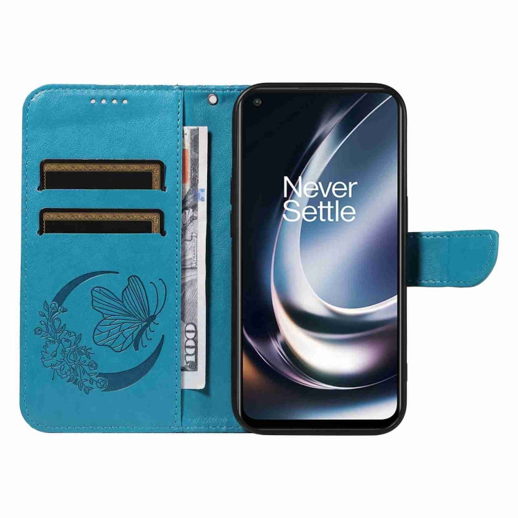 For OnePlus Nord CE 2 Lite / Realme 9 Pro Swallowtail Butterfly Embossed Leather Phone Case