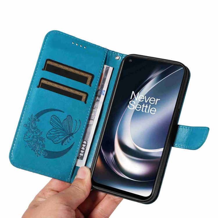 For OnePlus Nord CE 2 Lite / Realme 9 Pro Swallowtail Butterfly Embossed Leather Phone Case