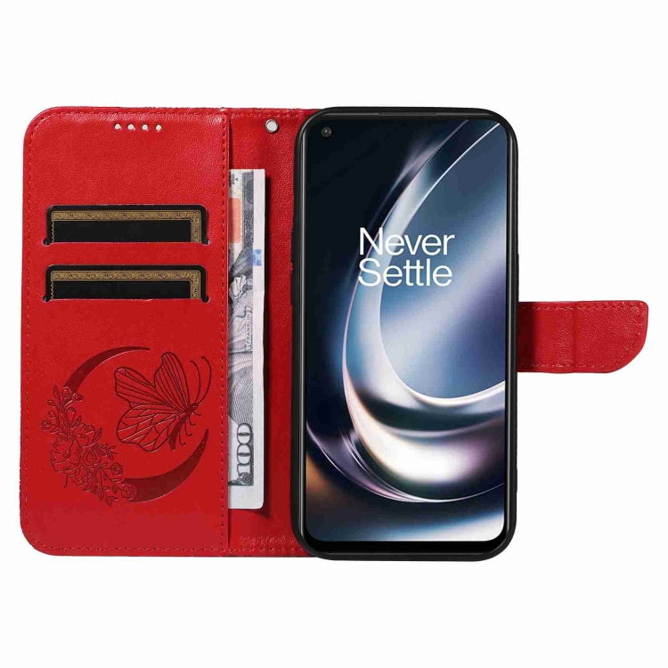 For OnePlus Nord CE 2 Lite / Realme 9 Pro Swallowtail Butterfly Embossed Leather Phone Case