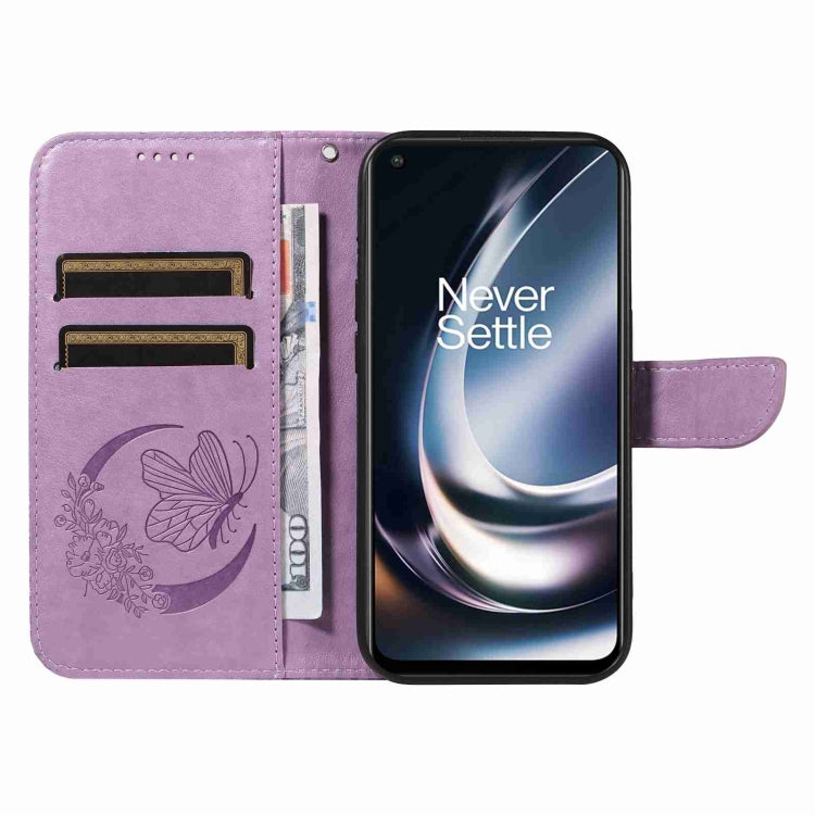 For OnePlus Nord CE 2 Lite / Realme 9 Pro Swallowtail Butterfly Embossed Leather Phone Case