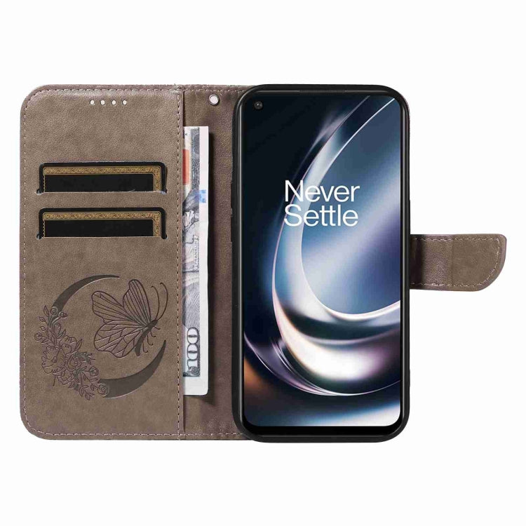 For OnePlus Nord CE 2 Lite / Realme 9 Pro Swallowtail Butterfly Embossed Leather Phone Case