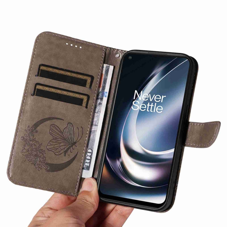 For OnePlus Nord CE 2 Lite / Realme 9 Pro Swallowtail Butterfly Embossed Leather Phone Case