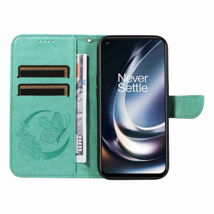 For OnePlus Nord CE 2 Lite / Realme 9 Pro Swallowtail Butterfly Embossed Leather Phone Case