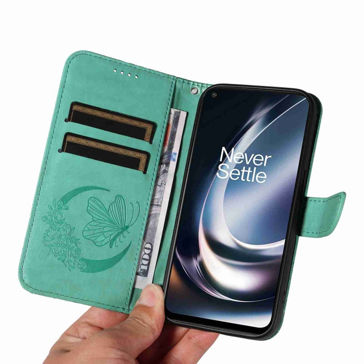 For OnePlus Nord CE 2 Lite / Realme 9 Pro Swallowtail Butterfly Embossed Leather Phone Case