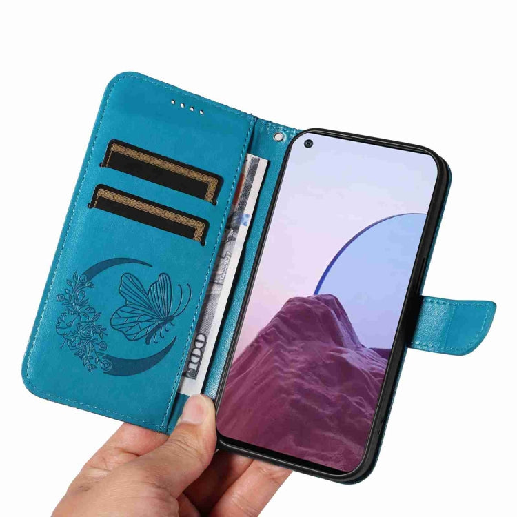 For OnePlus Nord N20 5G / OPPO A96 5G Swallowtail Butterfly Embossed Leather Phone Case