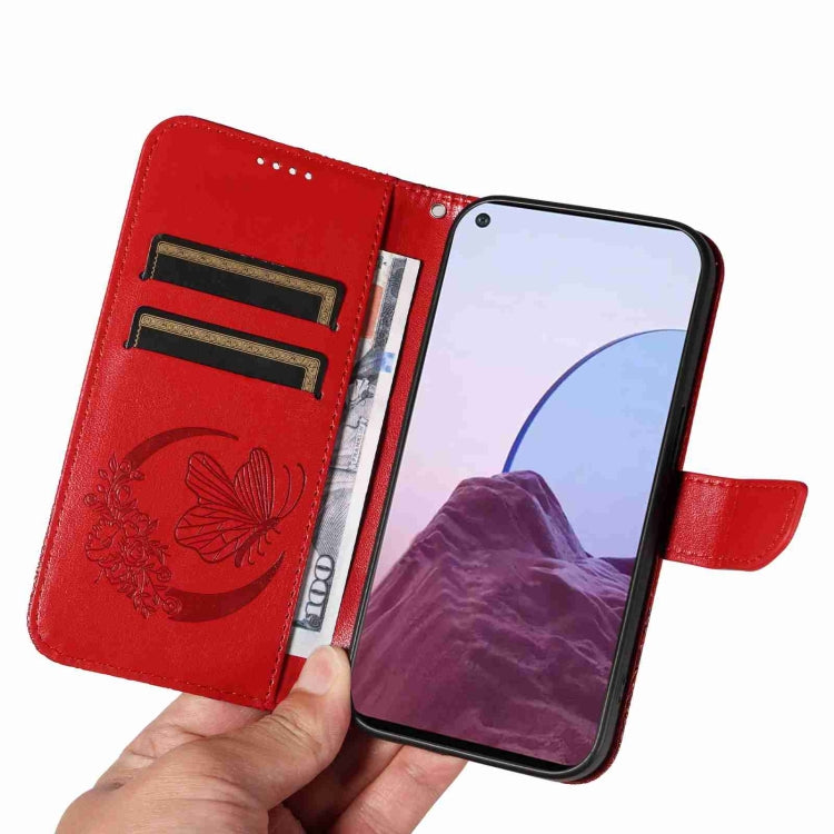 For OnePlus Nord N20 5G / OPPO A96 5G Swallowtail Butterfly Embossed Leather Phone Case