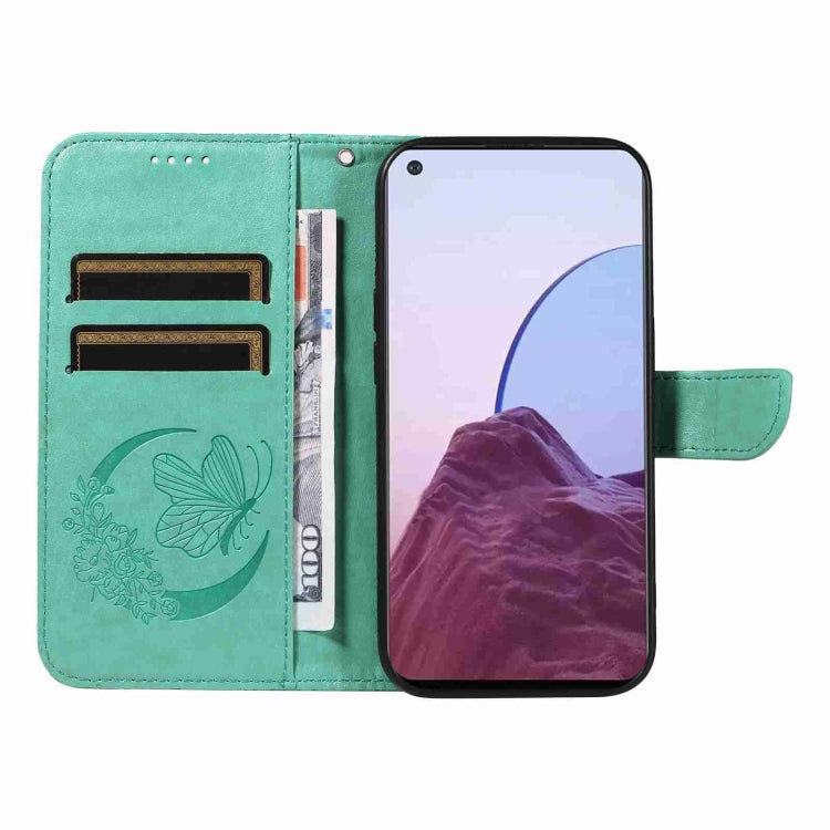 For OnePlus Nord N20 5G / OPPO A96 5G Swallowtail Butterfly Embossed Leather Phone Case