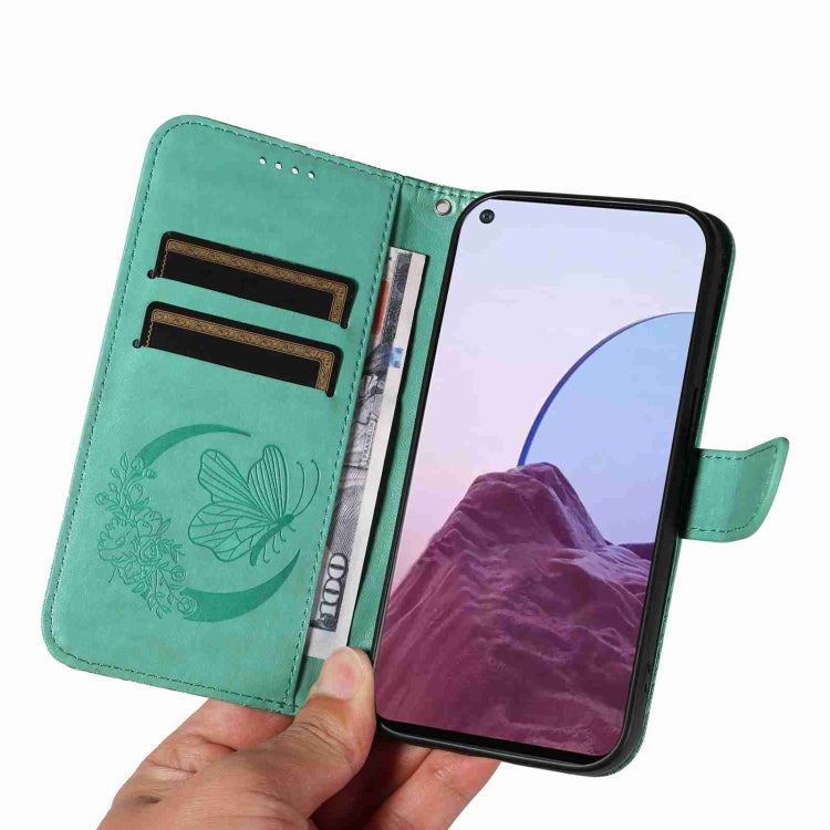 For OnePlus Nord N20 5G / OPPO A96 5G Swallowtail Butterfly Embossed Leather Phone Case