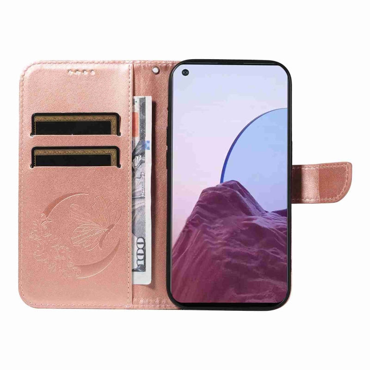 For OnePlus Nord N20 5G / OPPO A96 5G Swallowtail Butterfly Embossed Leather Phone Case