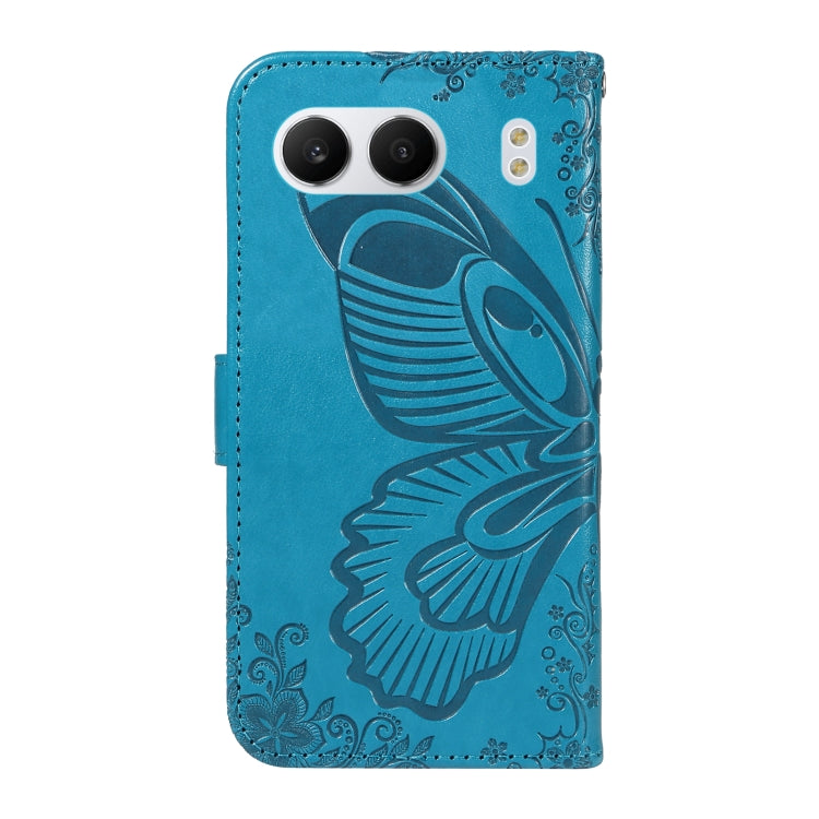 For OnePlus Nord 4 5G Swallowtail Butterfly Embossed Leather Phone Case