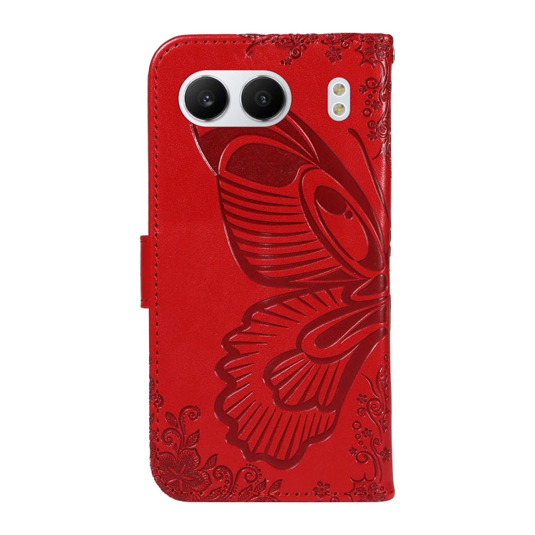 For OnePlus Nord 4 5G Swallowtail Butterfly Embossed Leather Phone Case
