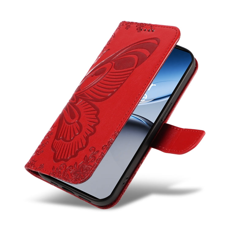 For OnePlus Nord 4 5G Swallowtail Butterfly Embossed Leather Phone Case