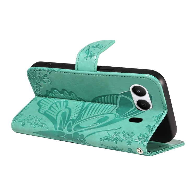 For OnePlus Nord 4 5G Swallowtail Butterfly Embossed Leather Phone Case