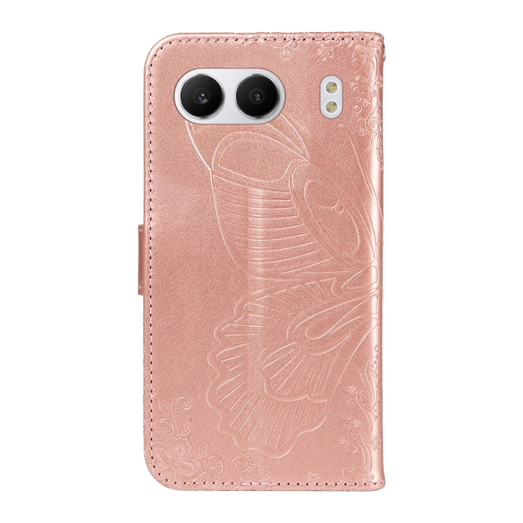 For OnePlus Nord 4 5G Swallowtail Butterfly Embossed Leather Phone Case