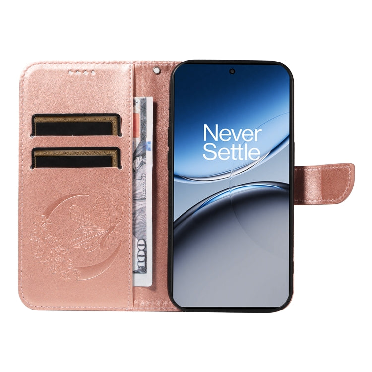 For OnePlus Nord 4 5G Swallowtail Butterfly Embossed Leather Phone Case