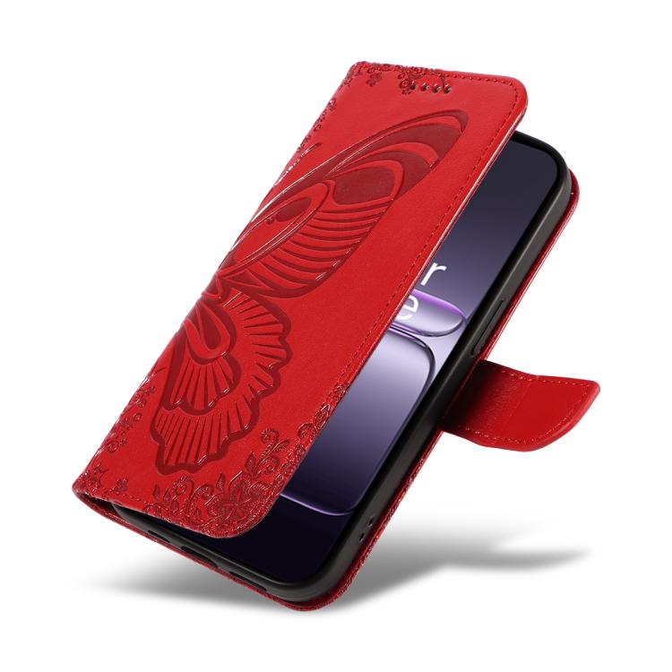 For OnePlus Nord CE5 Swallowtail Butterfly Embossed Leather Phone Case