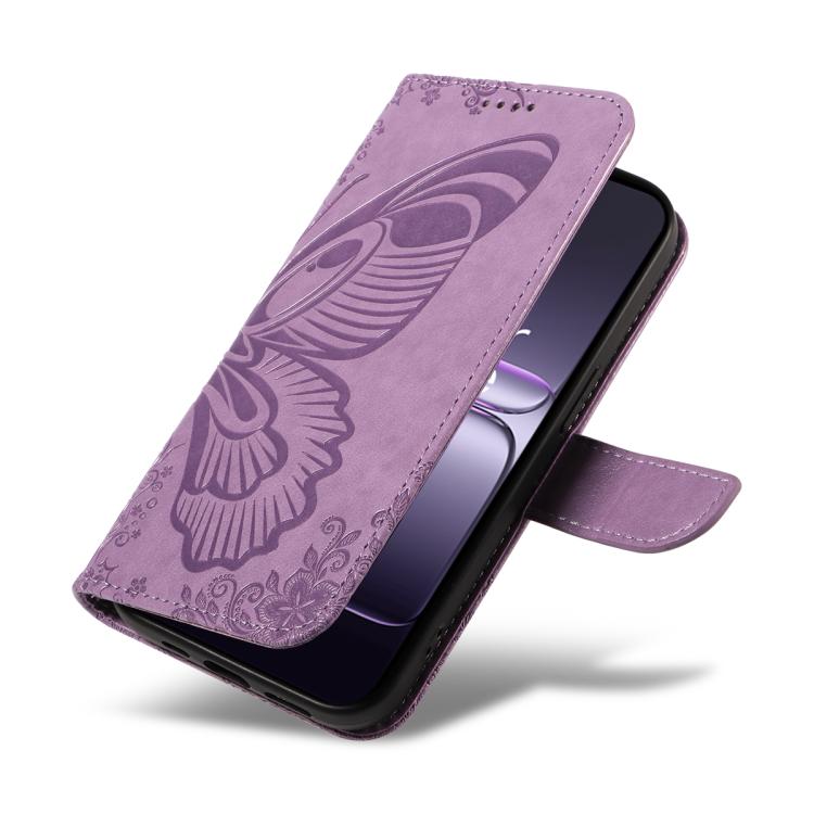 For OnePlus Nord CE5 Swallowtail Butterfly Embossed Leather Phone Case