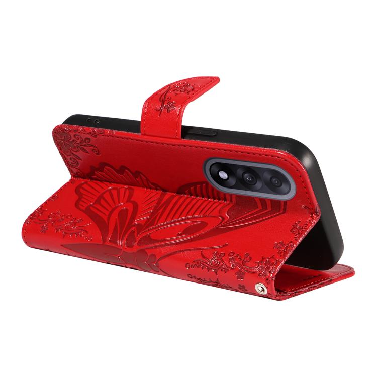 For OnePlus Ace 5 Ultra Swallowtail Butterfly Embossed Leather Phone Case