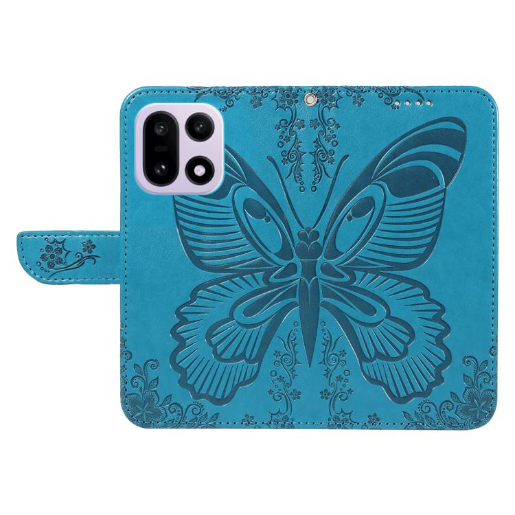 For OnePlus 15 Swallowtail Butterfly Embossed Leather Phone Case