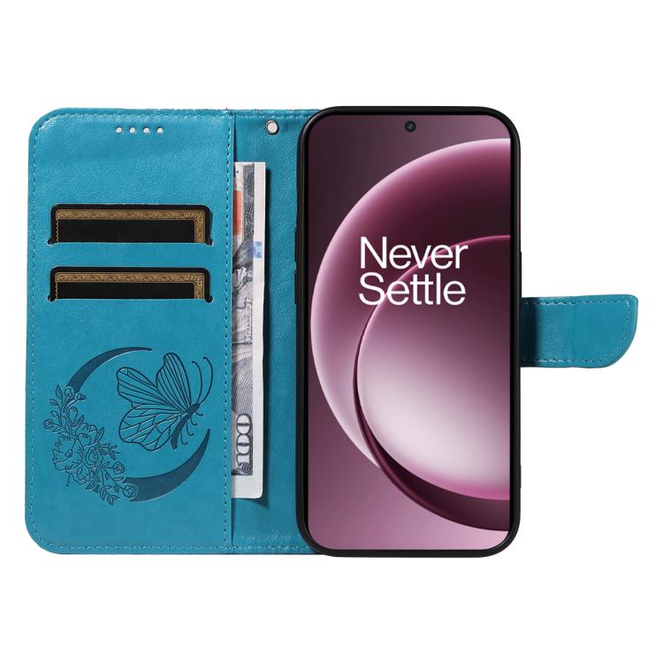 For OnePlus 15 Swallowtail Butterfly Embossed Leather Phone Case