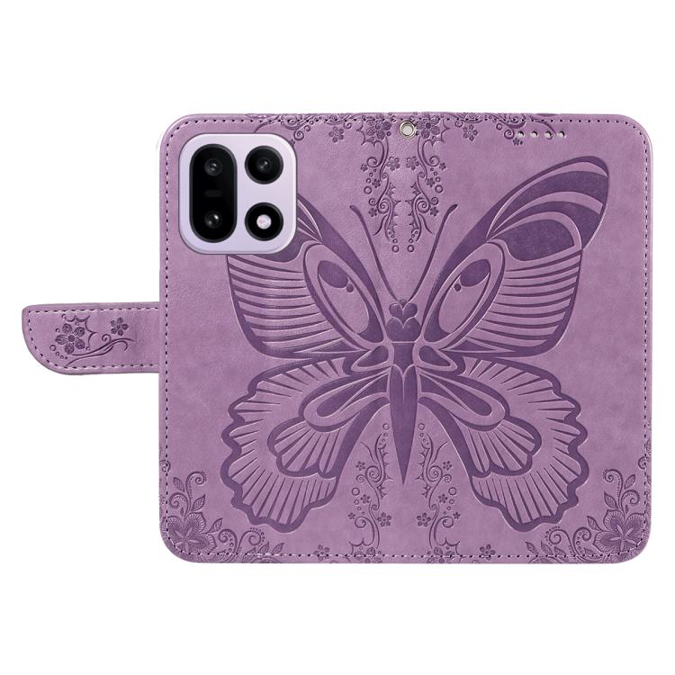 For OnePlus 15 Swallowtail Butterfly Embossed Leather Phone Case