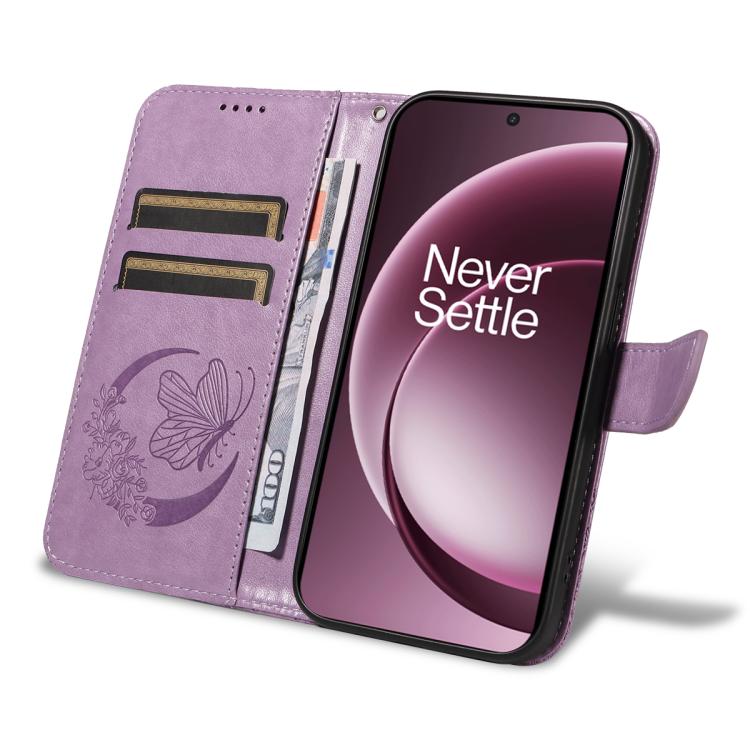 For OnePlus 15 Swallowtail Butterfly Embossed Leather Phone Case