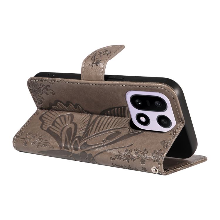 For OnePlus 15 Swallowtail Butterfly Embossed Leather Phone Case
