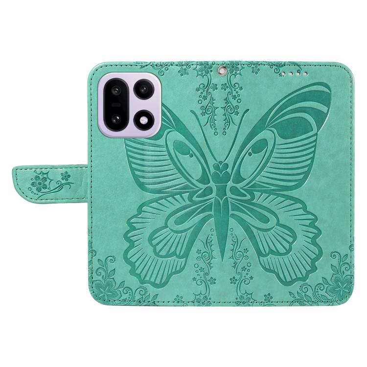 For OnePlus 15 Swallowtail Butterfly Embossed Leather Phone Case