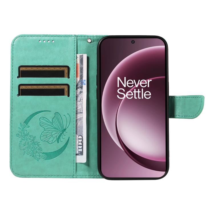 For OnePlus 15 Swallowtail Butterfly Embossed Leather Phone Case